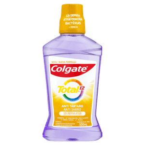 Enxaguante Bucal Antibacteriano Zero Álcool Colgate Total 12 Frasco 500ml