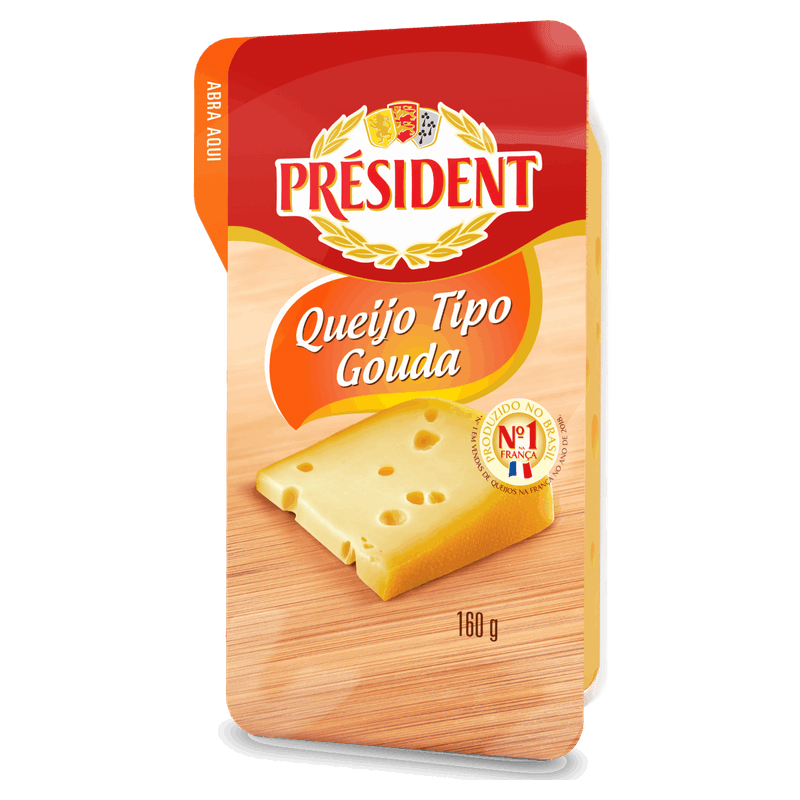 Queijo-Gouda-President-160g