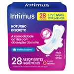 Absorvente-com-Abas-Dia---Noite-Ultrafino-Extra-Suave-Intimus-Pacote-28-Unidades-Leve-Mais-Pague-Menos