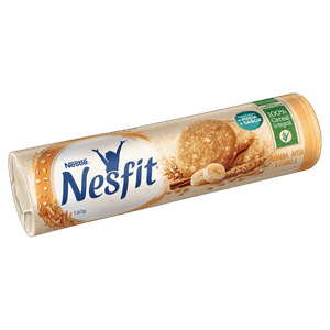 Biscoito Integral Banana, Aveia & Canela Nesfit Pacote 160g