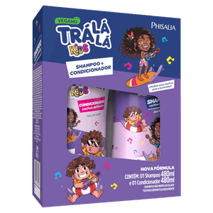 Kit Shampoo + Condicionador Trá Lá Lá Kids Cachos Definidos 480ml Cada