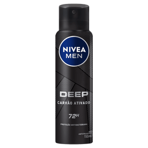 Antitranspirante Aerossol Carvão Ativado Nivea Men Deep 150ml