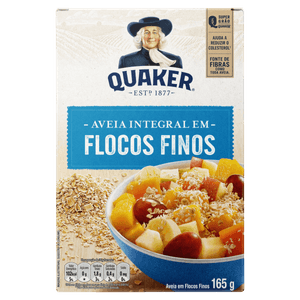 Aveia em Flocos Finos Quaker Caixa 165g