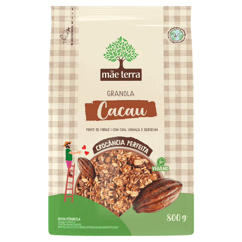 Granola-Cacau-Nibs-Mae-Terra-Pacote-800g