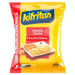 Batata Palha Tradicional Kifritas Pacote 240g Embalagem Econômica