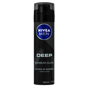 Espuma de Barbear Nivea Men Deep Frasco 200ml