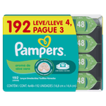 Pack-Lenco-Umedecido-Infantil-Aloe-Vera-Pampers-Pacote-Leve-4-Pague-3-Unidades