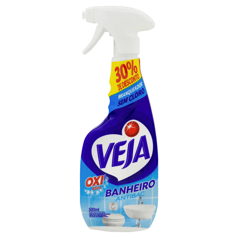 Branqueador Banheiro Veja Antibac Frasco 500ml Borrifador Grátis 30% de Desconto