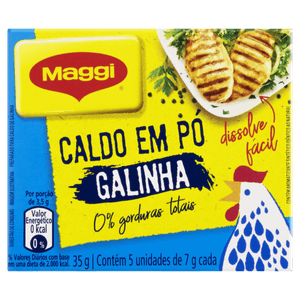 Caldo Pó Galinha Maggi Caixa 35g 5 Unidades