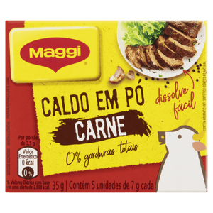 Caldo Pó Carne Maggi Caixa 35g 5 Unidades