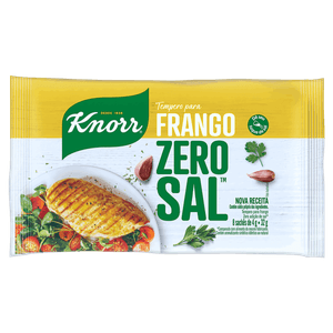 Tempero Pó para Frango Zero Sal Knorr Pacote 32g 8 Unidades