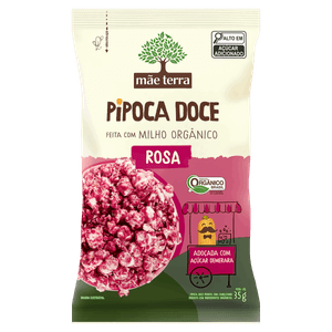 Pipoca Pronta Doce Orgânica Camu-Camu Mãe Terra Nupoca Pacote 35g