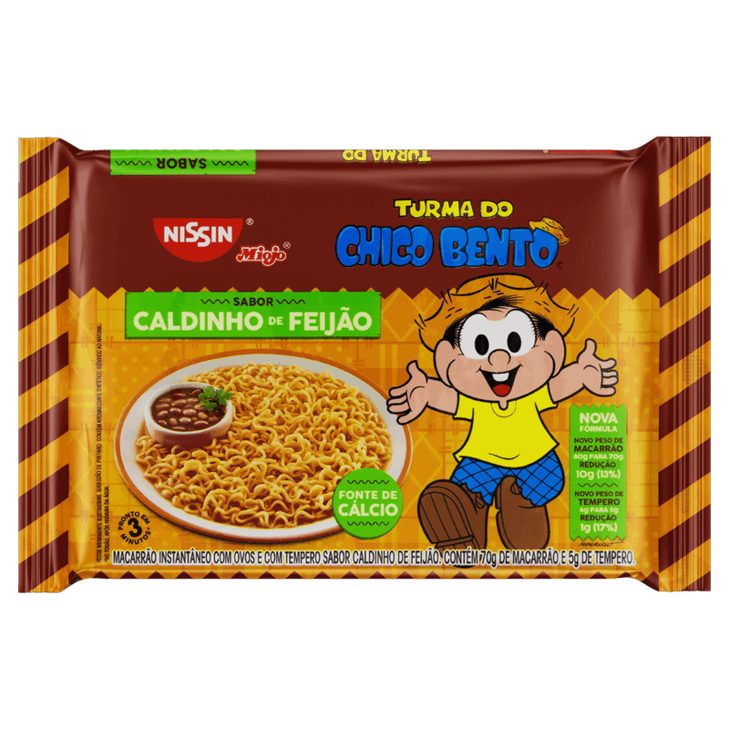Macarrao-Instantaneo-Caldinho-de-Feijao-Turma-do-Chico-Bento-Nissin-Miojo-Pacote-75g