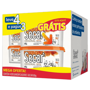 Pack Evita Mofo Natural Secar Pote 80g Cada Leve 4 Pague 3 Unidades