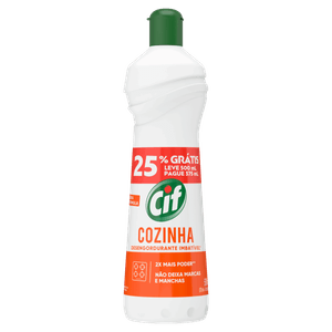 Limpador Removedor de Gorduras Cozinha Cif Squeeze 500ml Grátis 25%