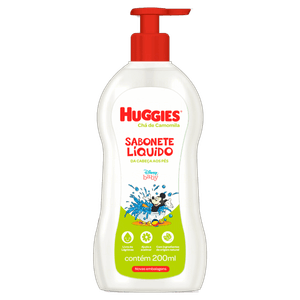 Sabonete Infantil Líquido da Cabeça aos Pés Chá de Camomila Disney Baby Huggies Frasco 200ml