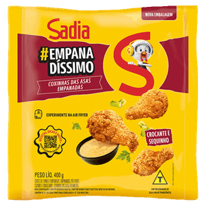 Empanado de Frango Coxinha da Asa Sadia Pacote 400g