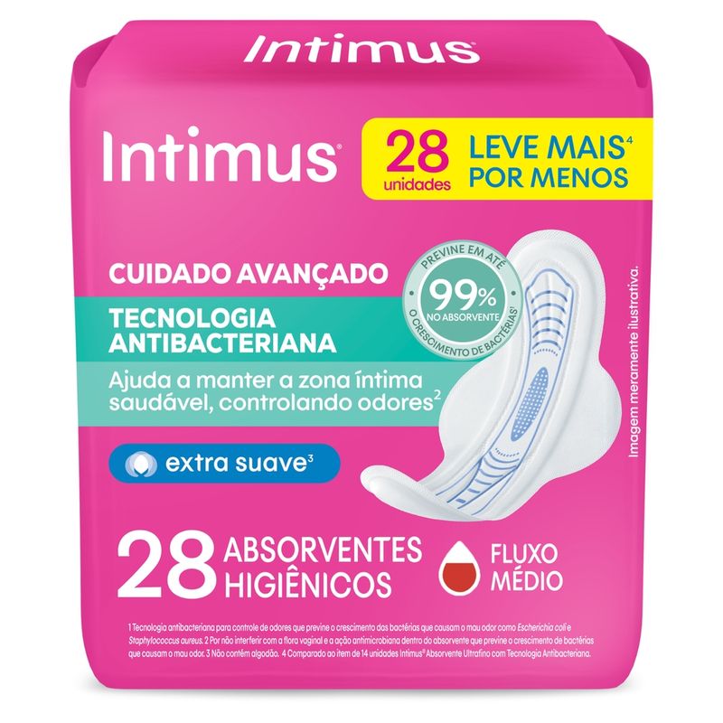 Absorvente-com-Abas-Antibacteriano-Ultrafino-Intimus-Pacote-28-Unidades-Leve-Mais-Pague-Menos
