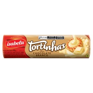 Biscoito Recheio Chocolate Branco Isabela Tortinhas Pacote 140g