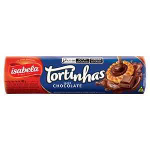 Biscoito Recheio Chocolate Isabela Tortinhas Pacote 140g