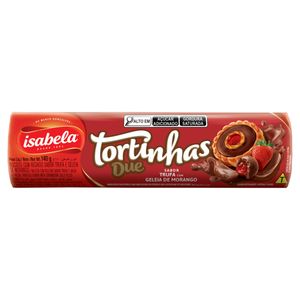 Biscoito Recheio Trufa com Geleia de Morango Isabela Tortinhas Due Pacote 140g