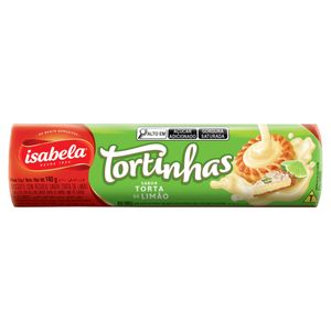 Biscoito Recheio Torta de Limão Isabela Tortinhas Pacote 140g