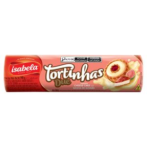 Biscoito Recheio Cheese Cake com Geleia de Goiaba Isabela Tortinhas Due Pacote 140g