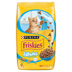 Alimento para Gatos Filhotes Frango, Cenoura e Leite Purina Friskies Pacote 500g