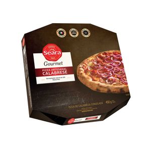 Pizza Artesanal Calabrese Seara Gourmet Caixa 450g