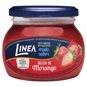 Geleia Morango Zero Açúcar Linea Vidro 230g