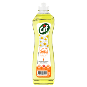 Lava-Louças Líquido Concentrado Neutro com Camomila Cif Squeeze 420ml