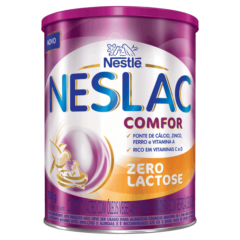 Composto-Lacteo-Zero-Lactose-Comfor-Neslac-Lata-700g