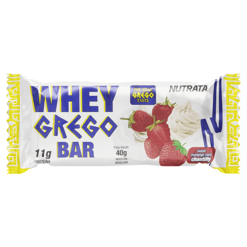 Barra-de-Proteina-Morango-com-Chantilly-Nutrata-Whey-Grego-Bar-Pacote-40g