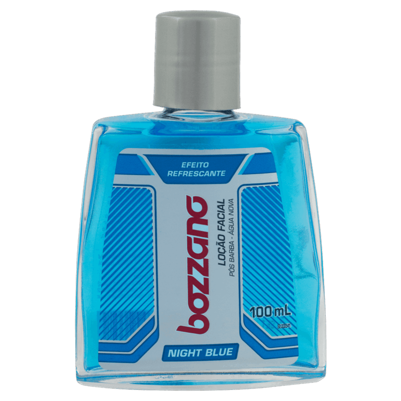 Locao-Pos-Barba-Facial-Night-Blue-Bozzano-Frasco-100ml