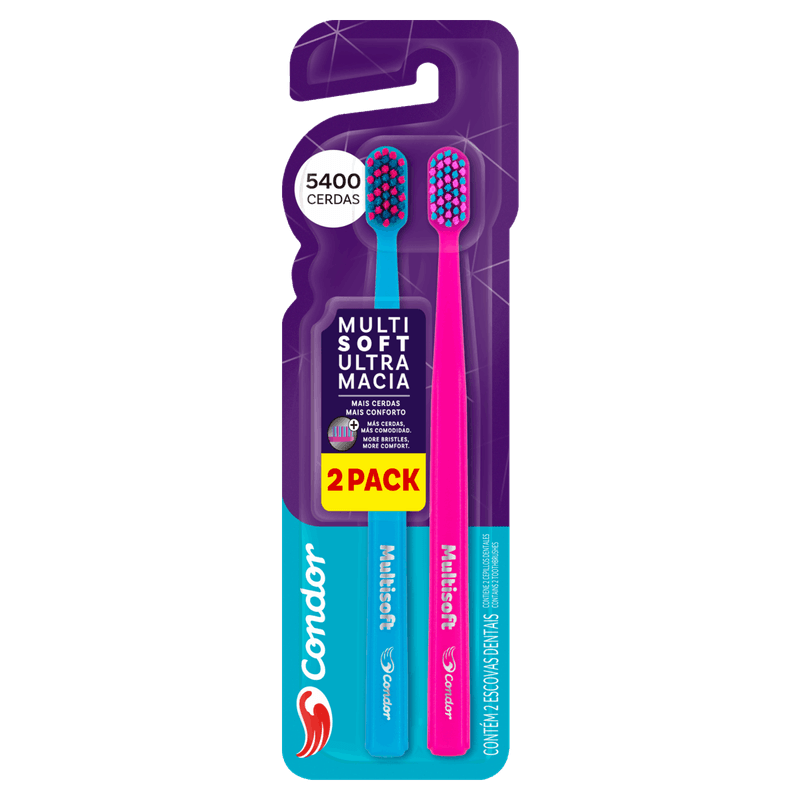 Escova-Dental-Ultramacia-Condor-Multisoft-Cabeca-P-Leve-2-Pague-1-Unidade