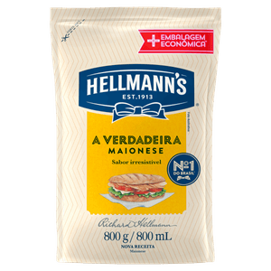 Maionese Hellmann´s Sachê 800g Embalagem Econômica