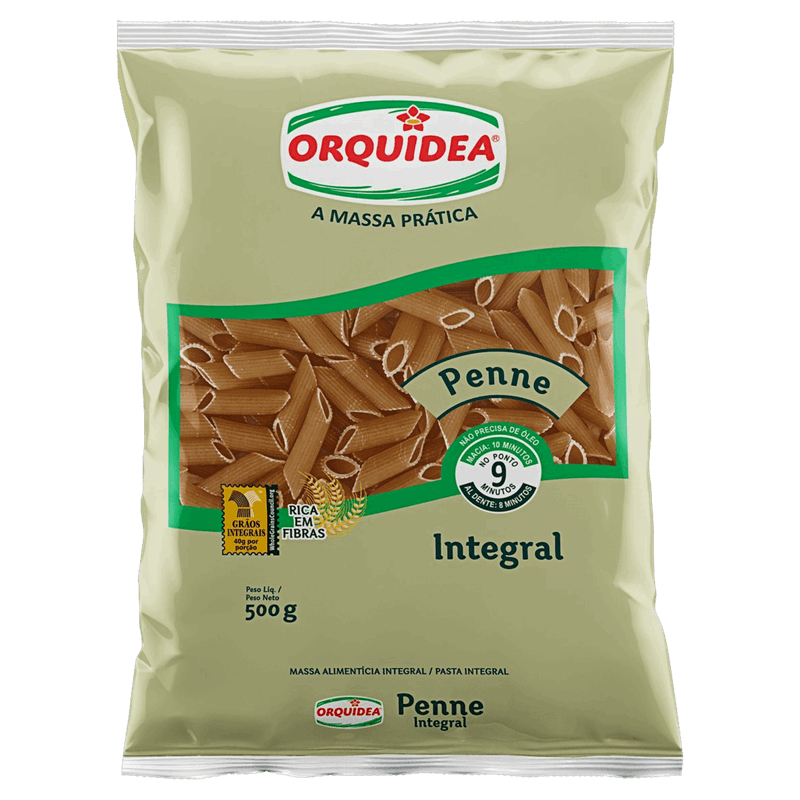 Macarrao-de-Trigo-Integral-Penne-Orquidea-Pacote-500g