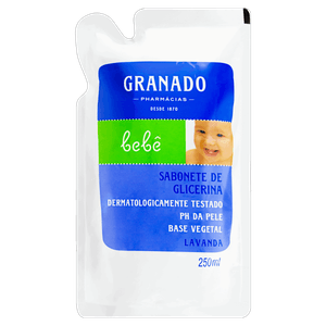 Sabonete Líquido de Glicerina Lavanda Granado Bebê Sachê 250ml Refil