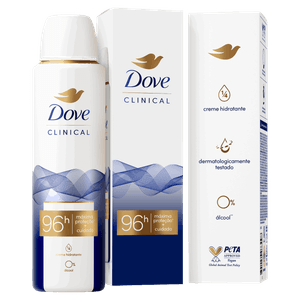 Antitranspirante Aerossol Original Clean Dove Clinical 150ml