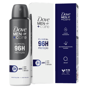 Antitranspirante Aerossol Cuidado Total Dove Men+Care Clinical 150ml