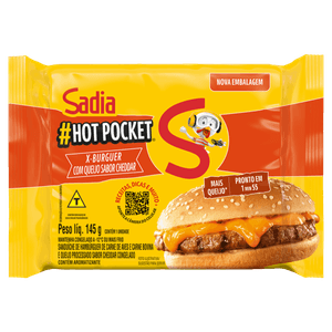 Sanduíche Congelado X-Cheddar Cremoso Sadia Hot Pocket Pacote 145g