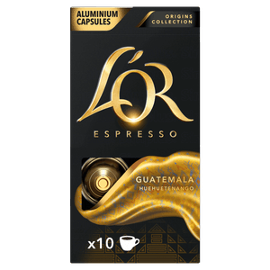 Café em Cápsula Torrado e Moído Espresso Guatemala L´or Origins Collection Caixa 10 Unidades