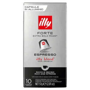 Café em Cápsula Torrado e Moído Forte Espresso Illy Caixa 57g 10 Unidades