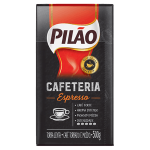 Café Torrado e Moído a Vácuo Espresso Pilão Cafeteria Pacote 500g