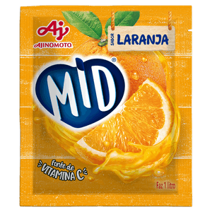 Refresco em Pó Laranja Mid Pacote 20g