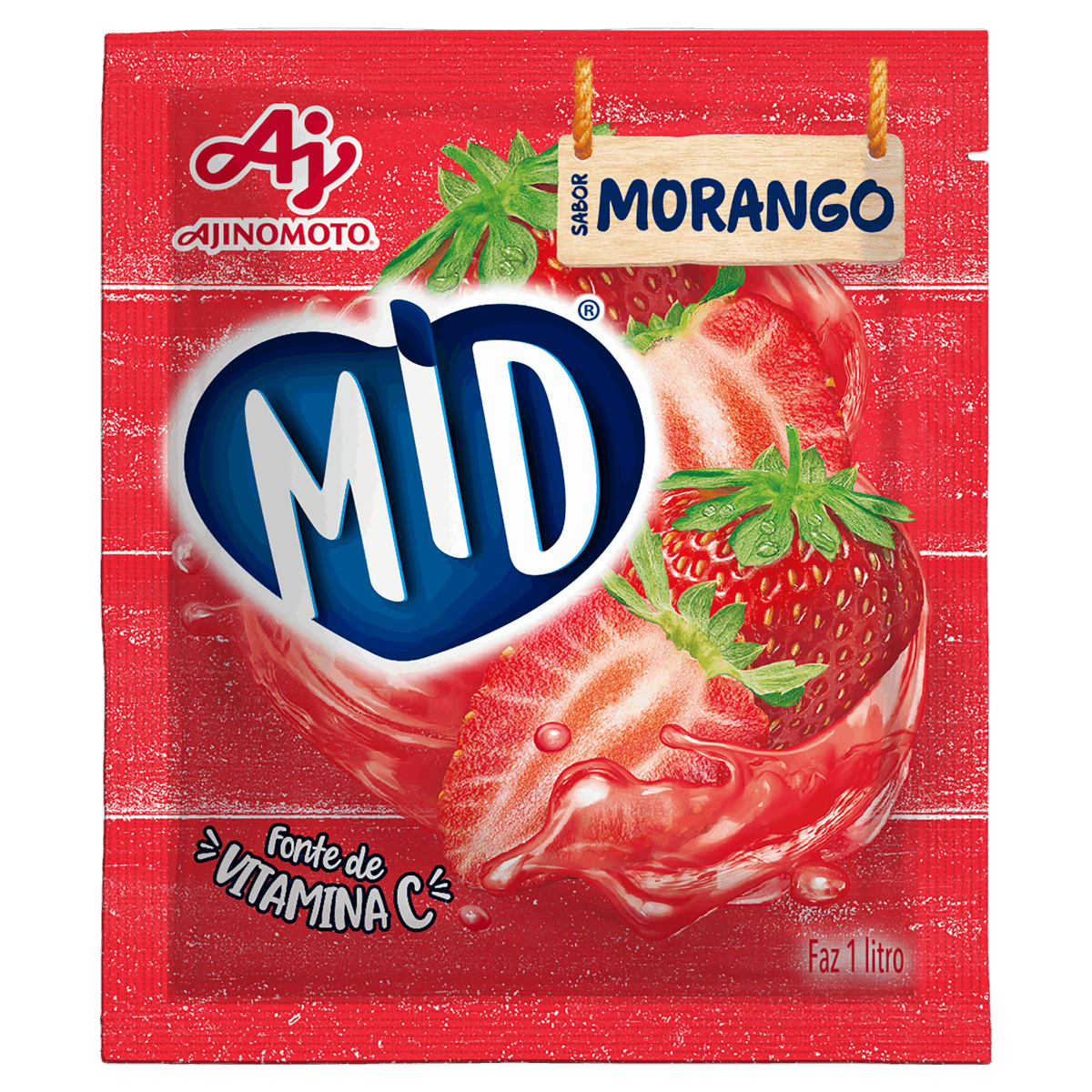 Refresco em Pó Morango Mid Pacote 20g - giassi - Giassi Supermercados