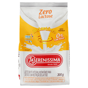 Leite Pó Instantâneo Integral Zero Lactose La Serenissima Pacote 300g