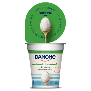 Iogurte Desnatado Natural Danone Copo 160g