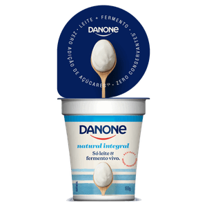 Iogurte Integral Natural Danone Copo 160g