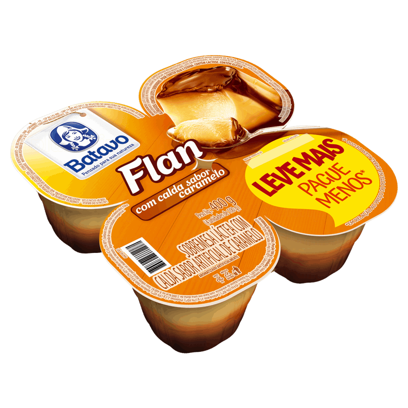 Sobremesa-Lactea-Flan-Calda-Caramelo-Batavo-Bandeja-400g-4-Unidades-Leve-Mais-Pague-Menos